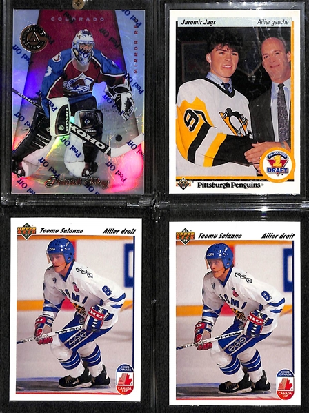 Lot of (28) Hockey Cards w. Manon Rheaume Rookie Auto, Gretzky SPX Gold, 1980 Topps Borque Rookie, Patrick Roy, Jagr Rookie, +